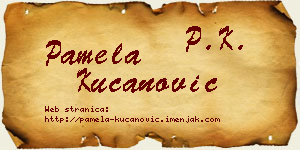 Pamela Kucanović vizit kartica